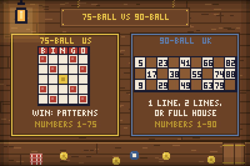 The differences between 75-ball and 90-ball bingo